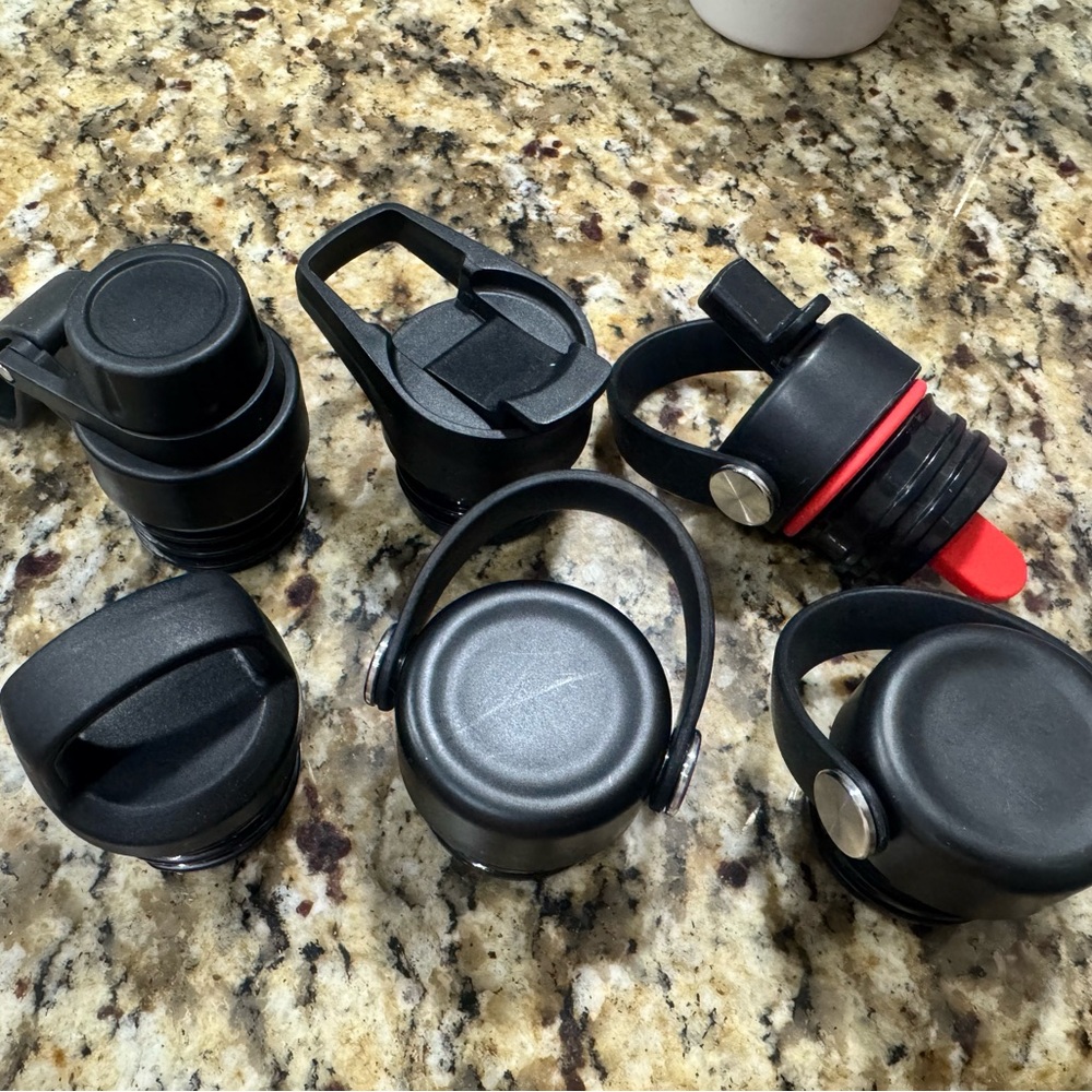 Pink and Black Silicone Cup Set